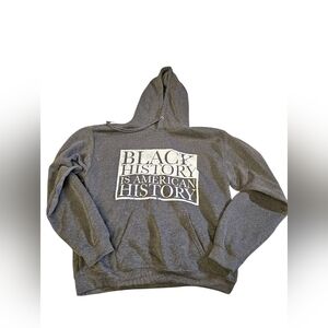 Gray Sweatshirt with Black History Design